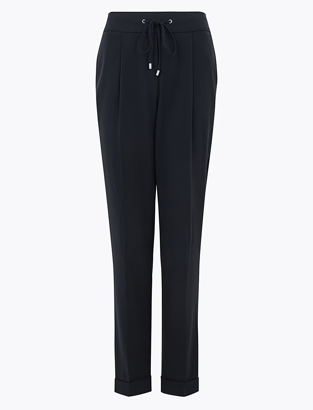 GRANATOWE SPODNIE CASUAL T59-5010-F0