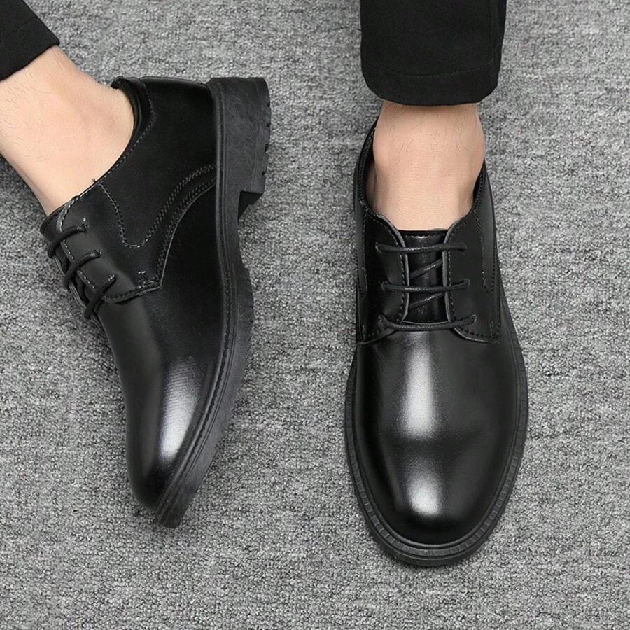 CZARNE BUTY IMITACJA SKÓRY