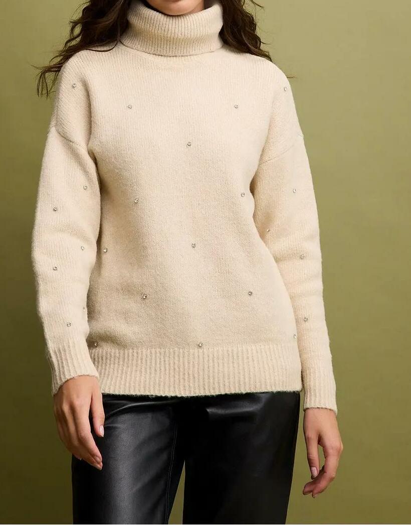 SWETER GOLF Z CYRKONIAMI 