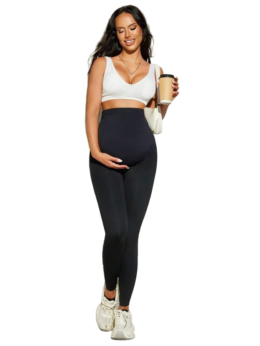 czarne legginsy casual