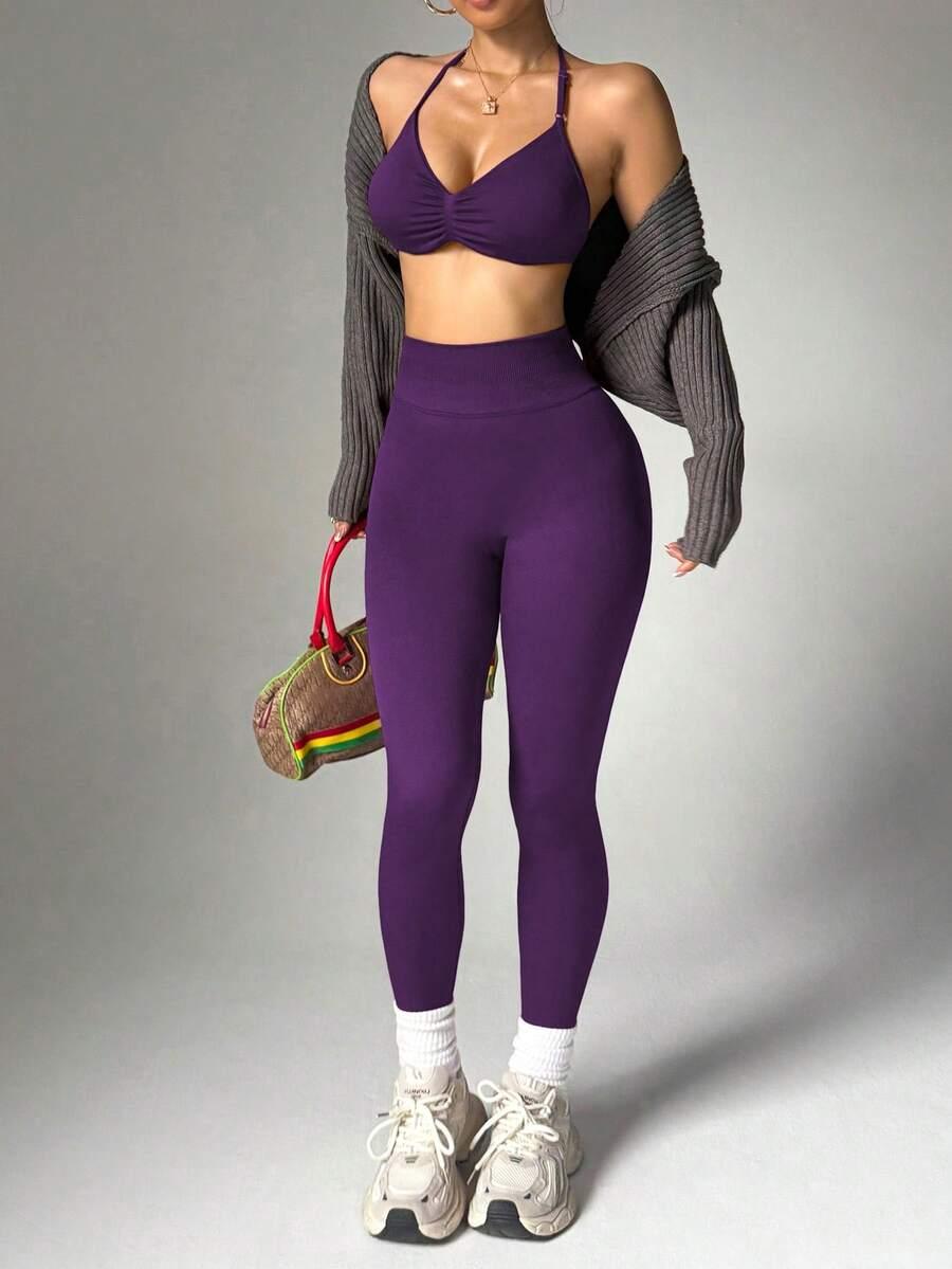 TOP LEGGINSY KOMPLET SPORTOWY
