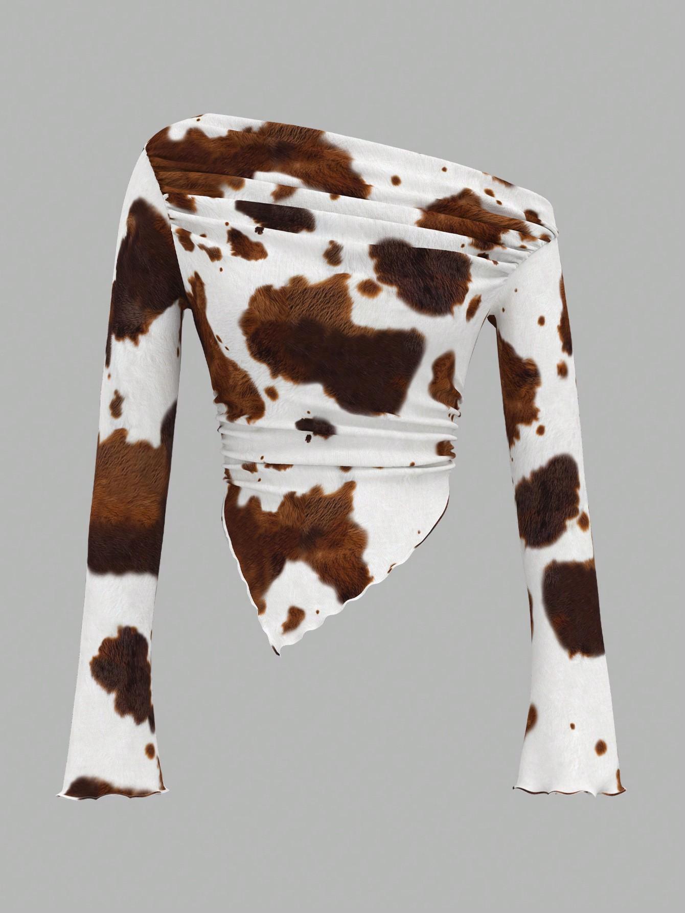 BLUZKA DŁUGI RĘKAW ANIMAL PRINT
