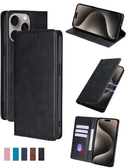 CZARNE ETUI Z KLAPKĄ samsung galaxy s24