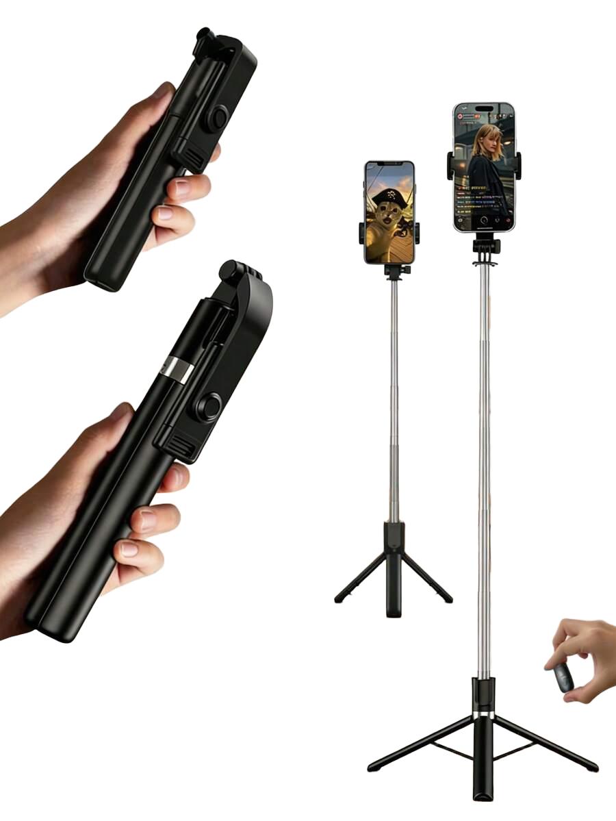 selfie stick z lampą led