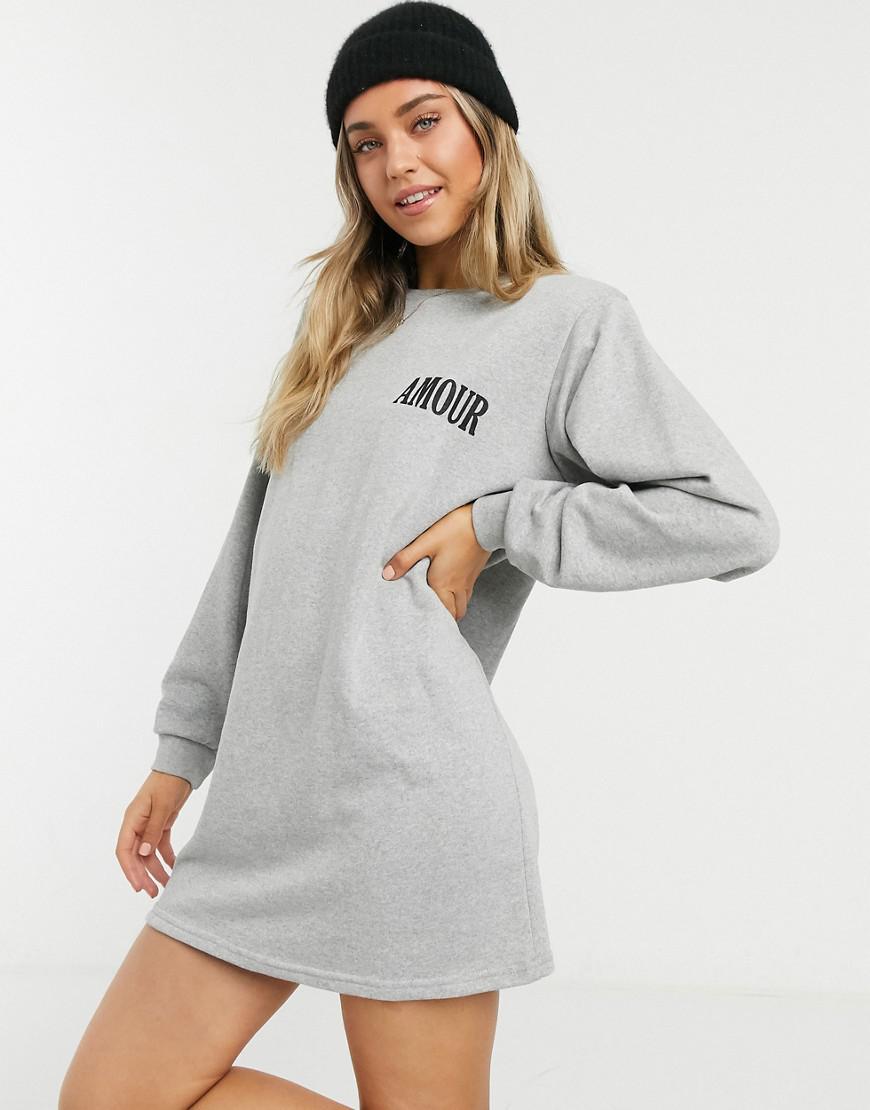 SZARA MINI SUKIENKA