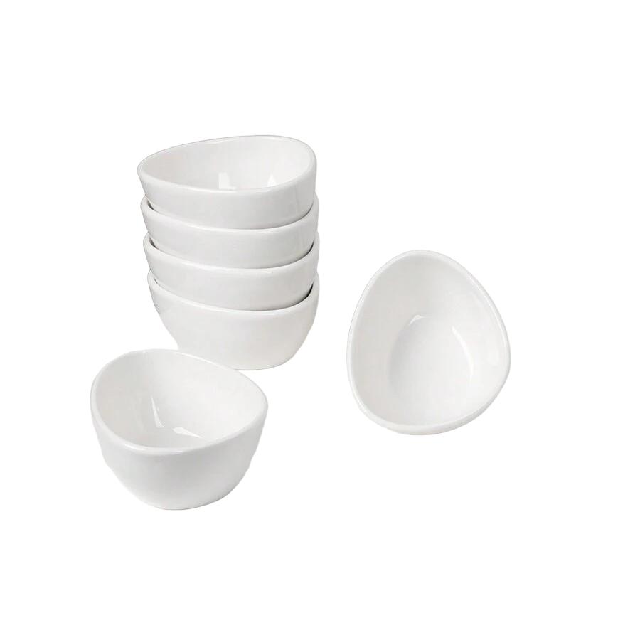 białe MINI miski 6-pack 
