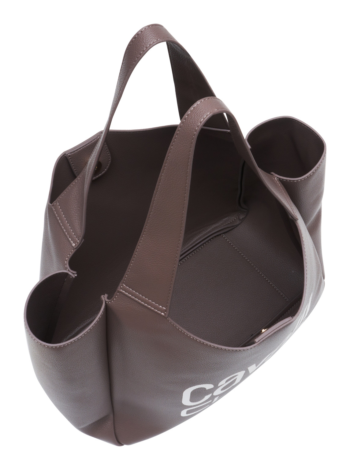 BRĄZOWA TOREBKA SHOPPER ARIANNA LOGO