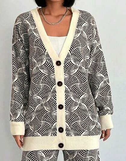 dzianinowy SWETER KARDIGAN 