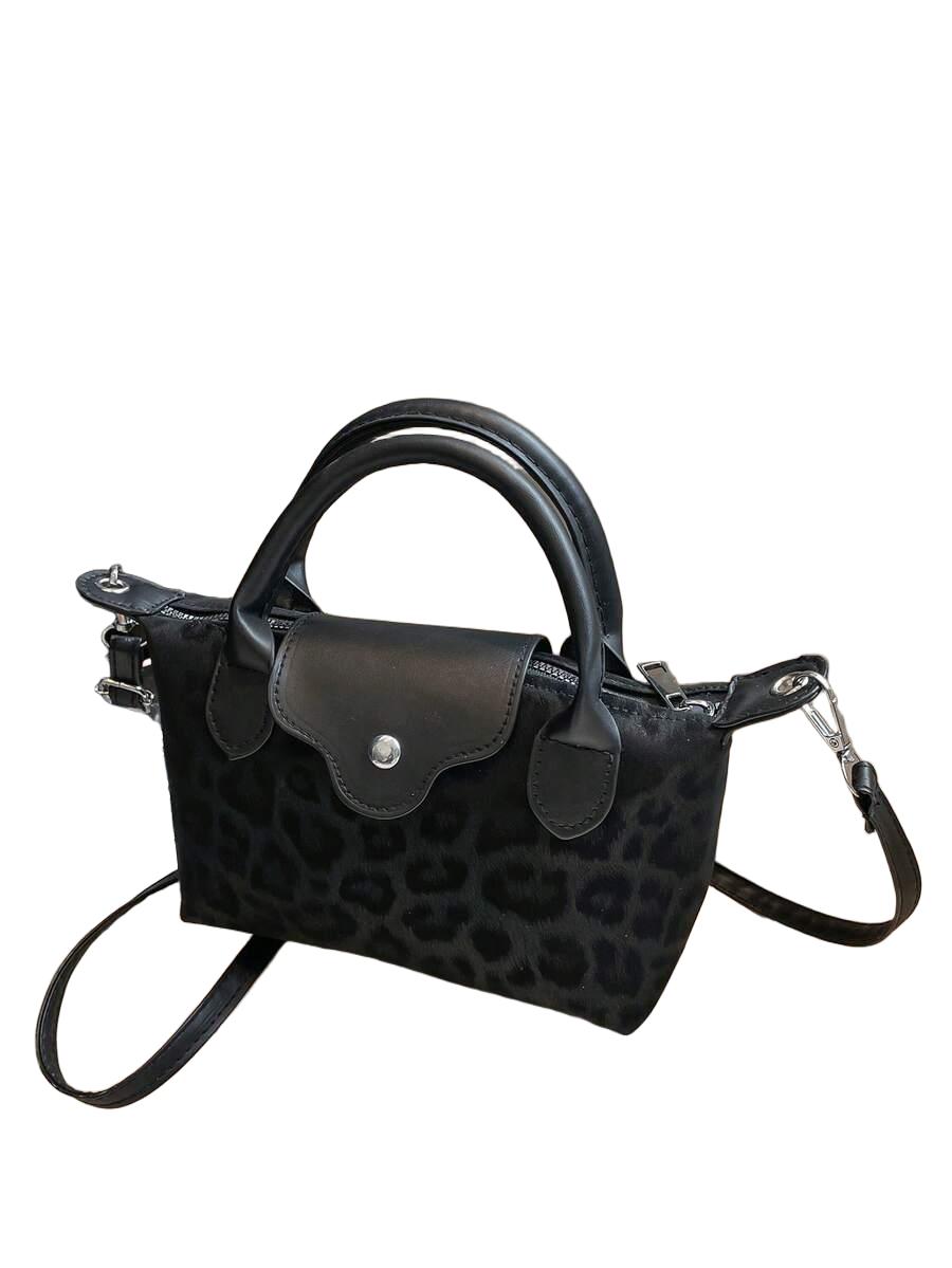 CZARNA TOREBKA ANIMAL PRINT
