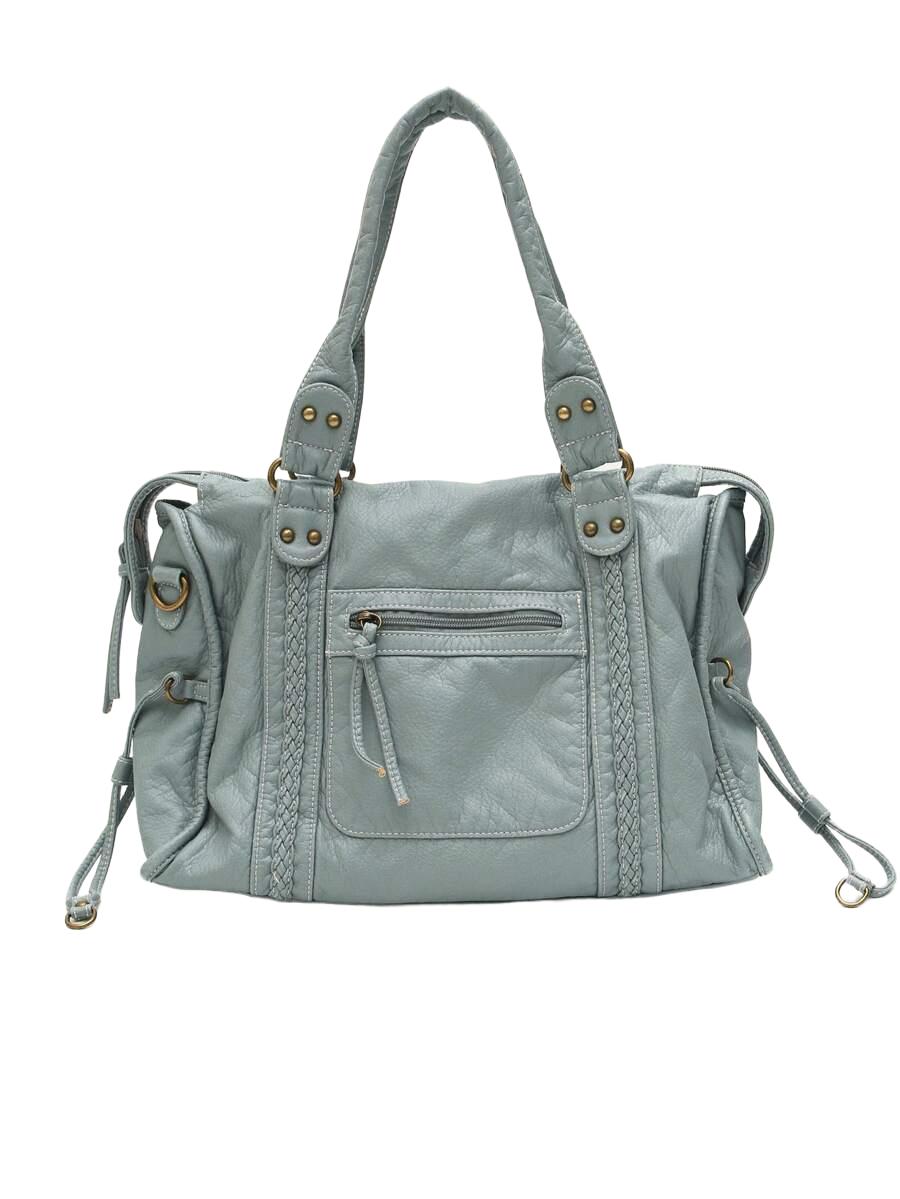 niebieska torba na ramie 38x29cm