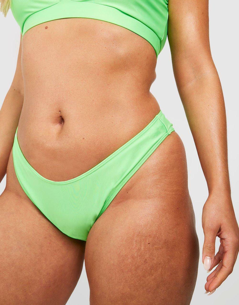 zielony dół od bikini figi neon