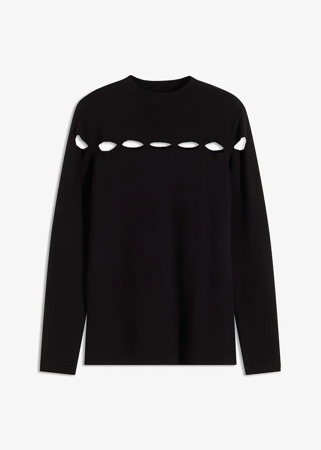SWETER Z WYCIĘCIAMI