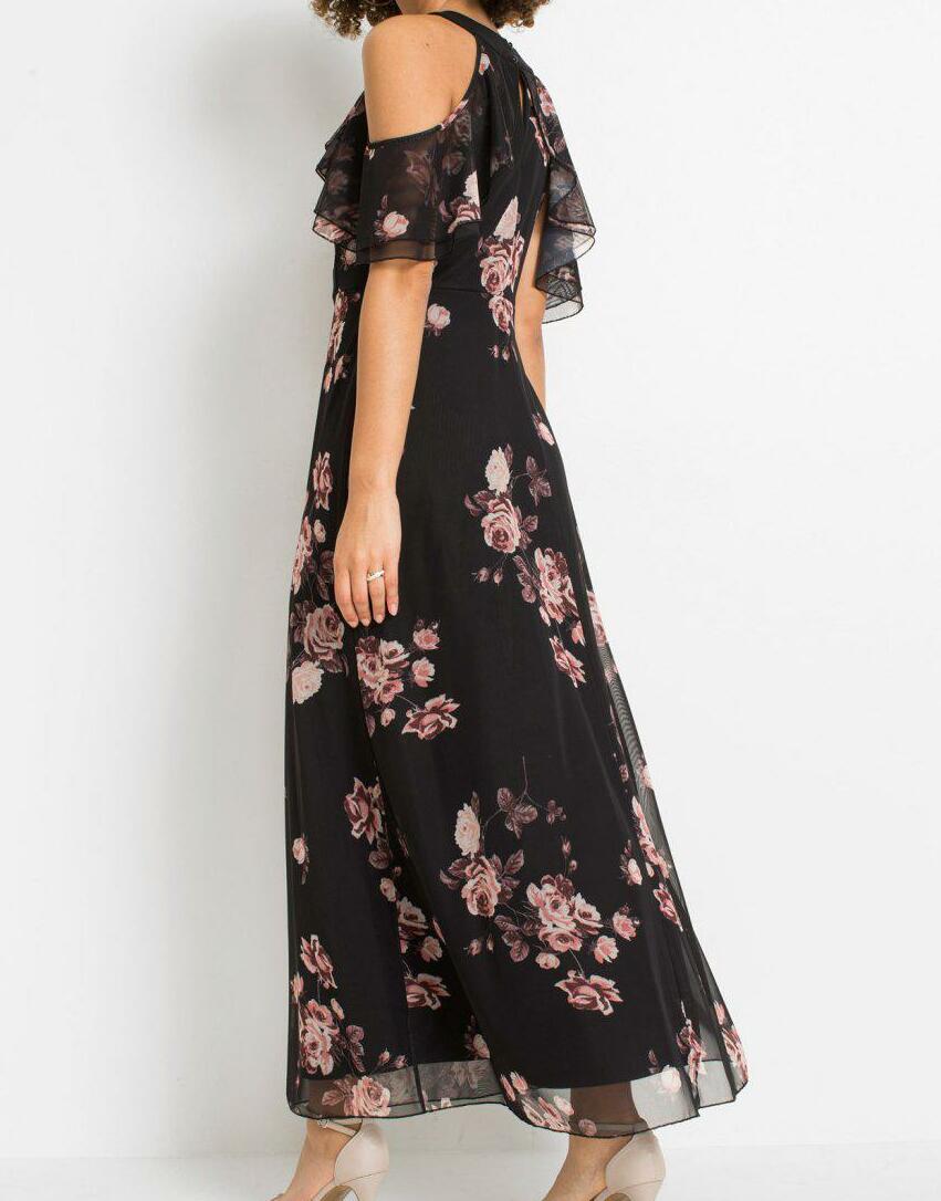 SUKIENKA W KWIATY MAXI 