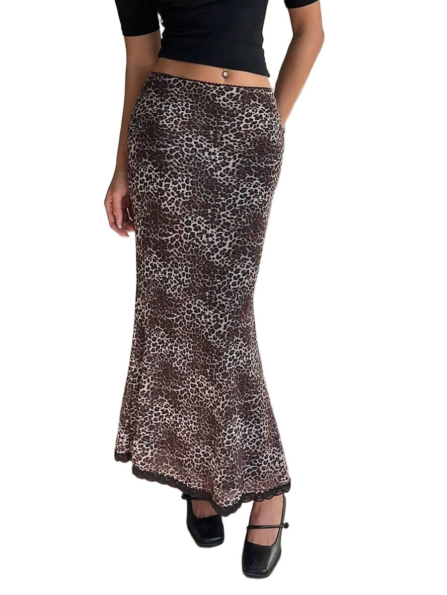 SPÓDNICA MAXI OŁÓWKOWA