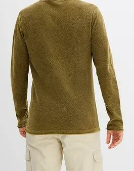 SWETER MĘSKI PLUS SIZE BAWEŁNIANY OKRĄGŁY DEKOLT