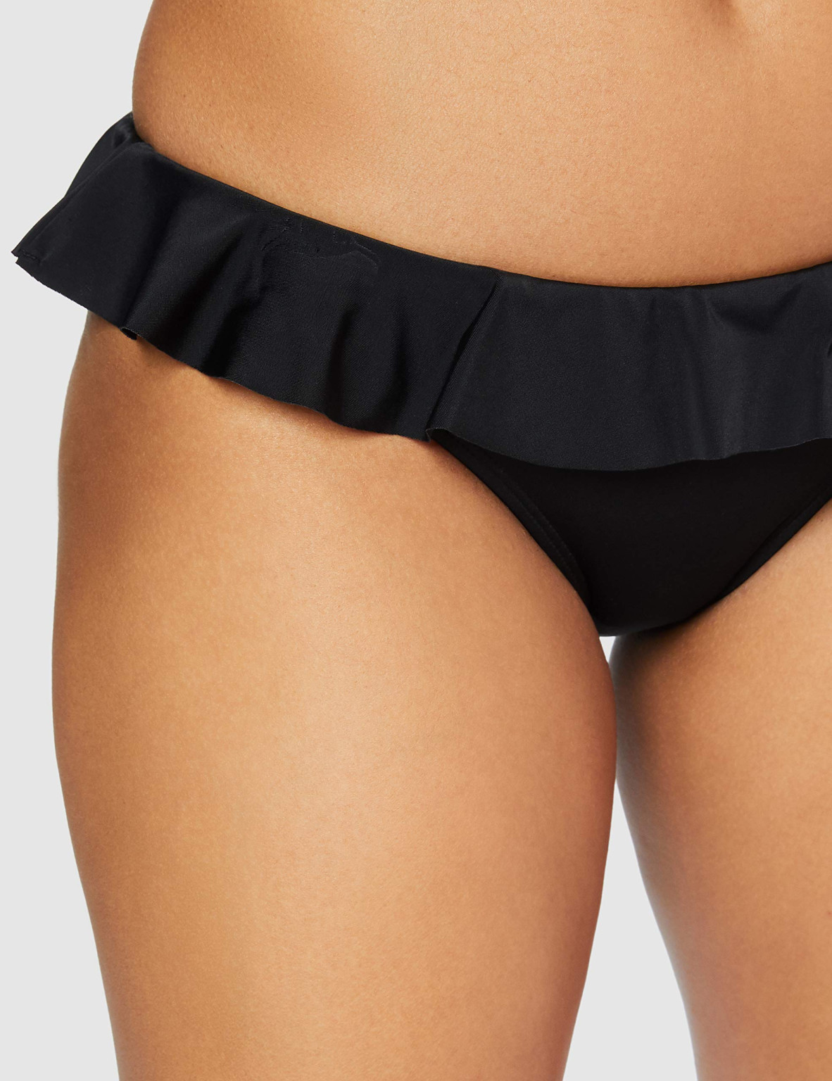 CZARNY KOMPLET BIKINI FALBANY