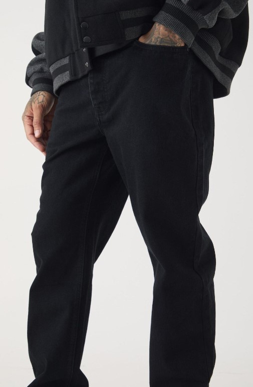 CZARNE SPODNIE JEANS