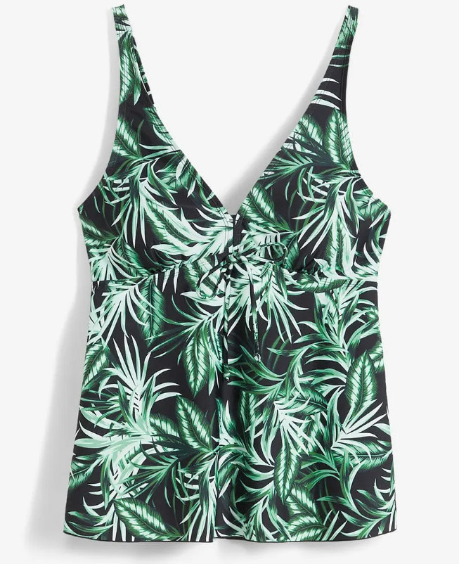 TANKINI DWUCZĘŚCIOWE DAMSKIE ZE WZOREM
