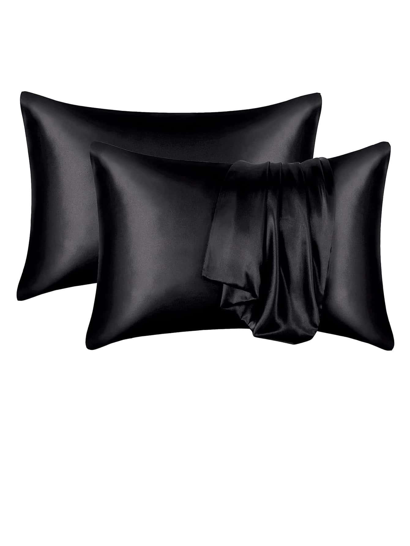 CZARNA POSZEWKA NA PODUSZKĘ 2 pack