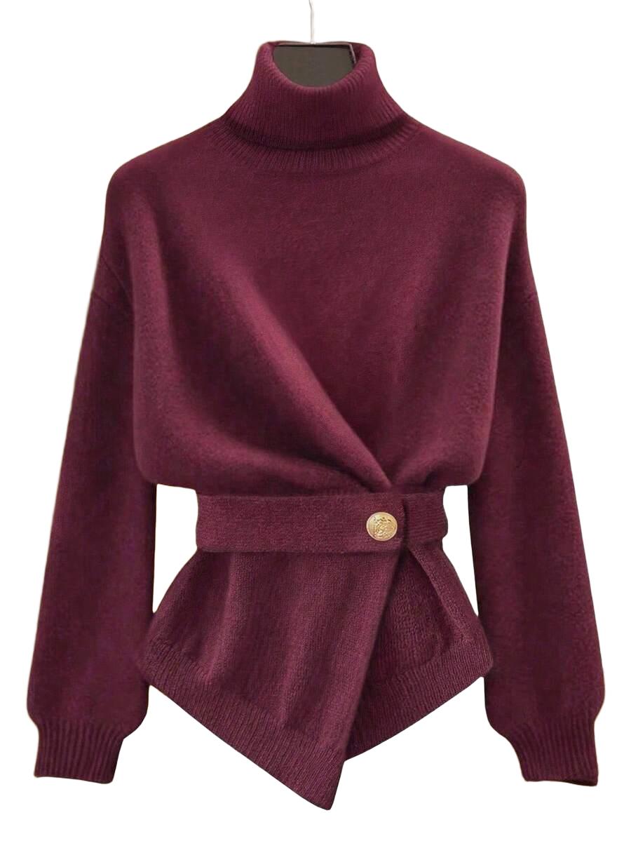 ELEGANCKI SWETER Z GOLFEM
