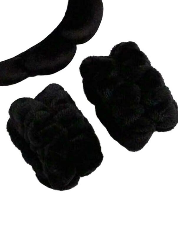 czarna opaska na nadgarstek 2-pack