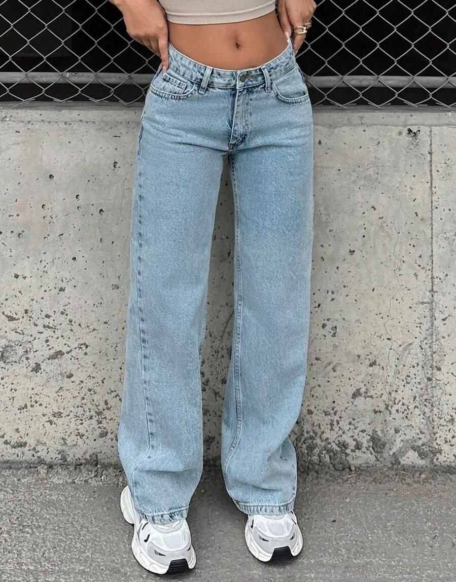 NIEBIESKIE SPODNIE JEANS 