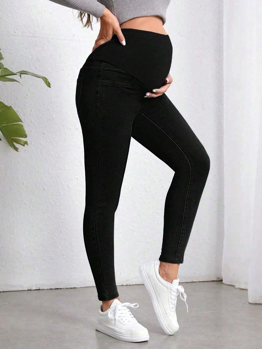 CIĄŻOWE SPODNIE JEANS RURKI