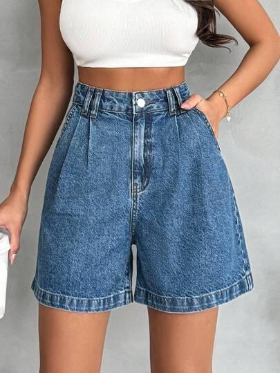 NIEBIESKIE SPODENKI JEANS