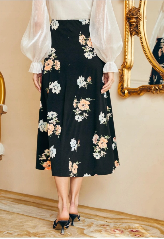 spódnica maxi wzór