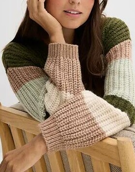 GRUBY SWETER ROZPINANY Z EFEKTEM CIENIOWANIA