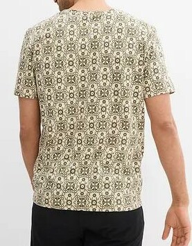 T-SHIRT BAWEŁNIANY ZE WZOREM
