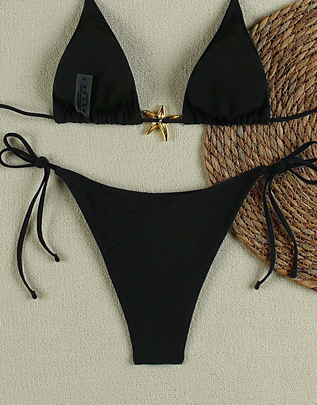 czarny dół od bikini