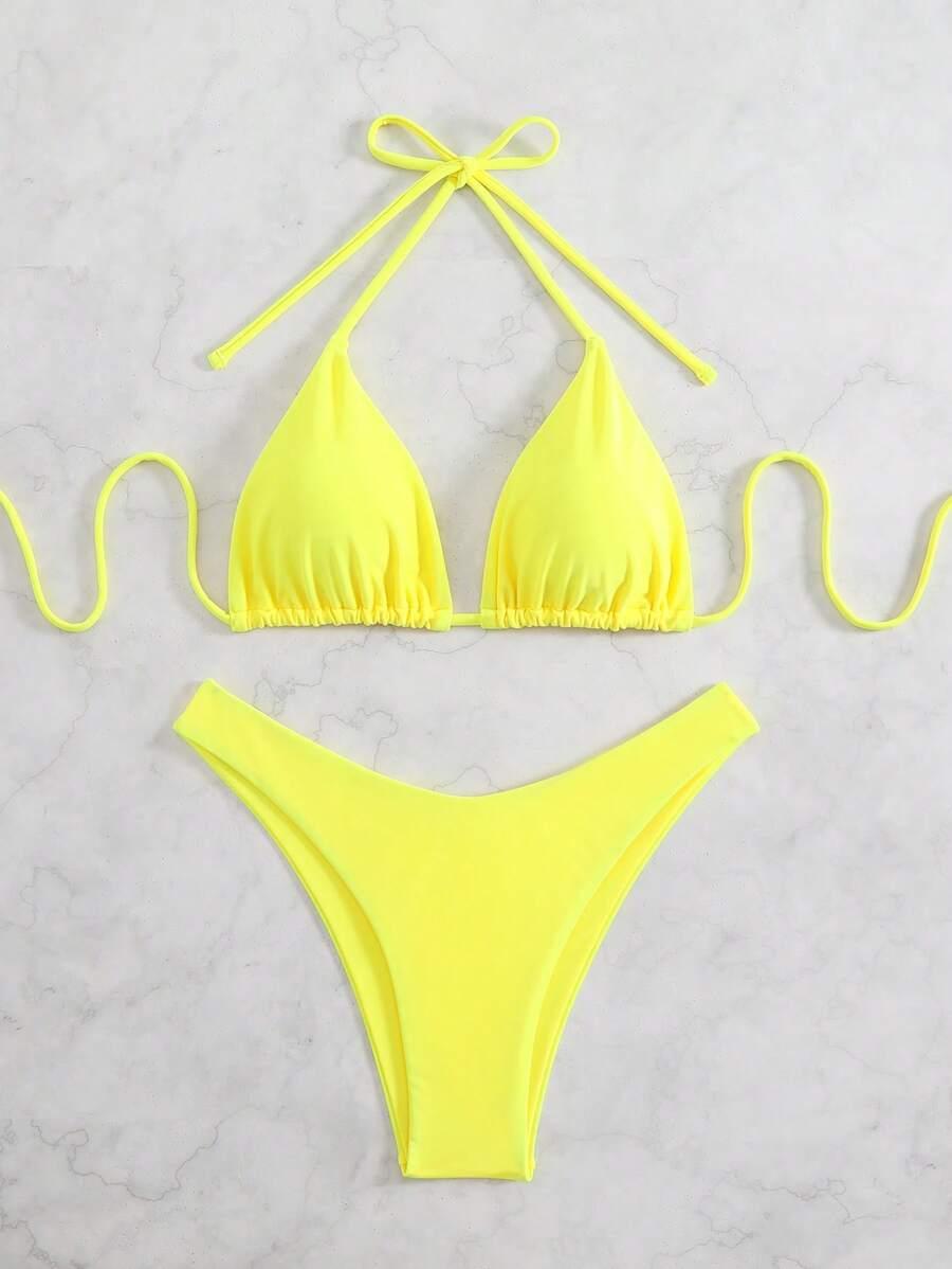 ŻÓŁTY KOMPLET BIKINI
