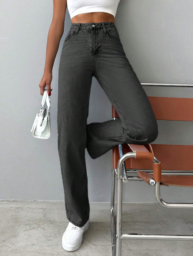 SPODNIE JEANS WYSOKI STAN 