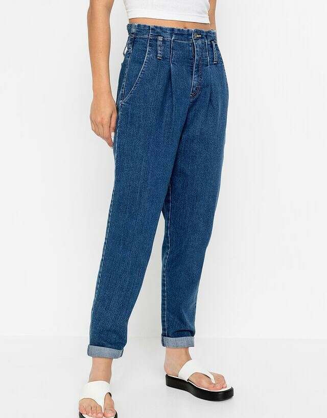 NIEBIESKIE SPODNIE JEANS KIESZENIE