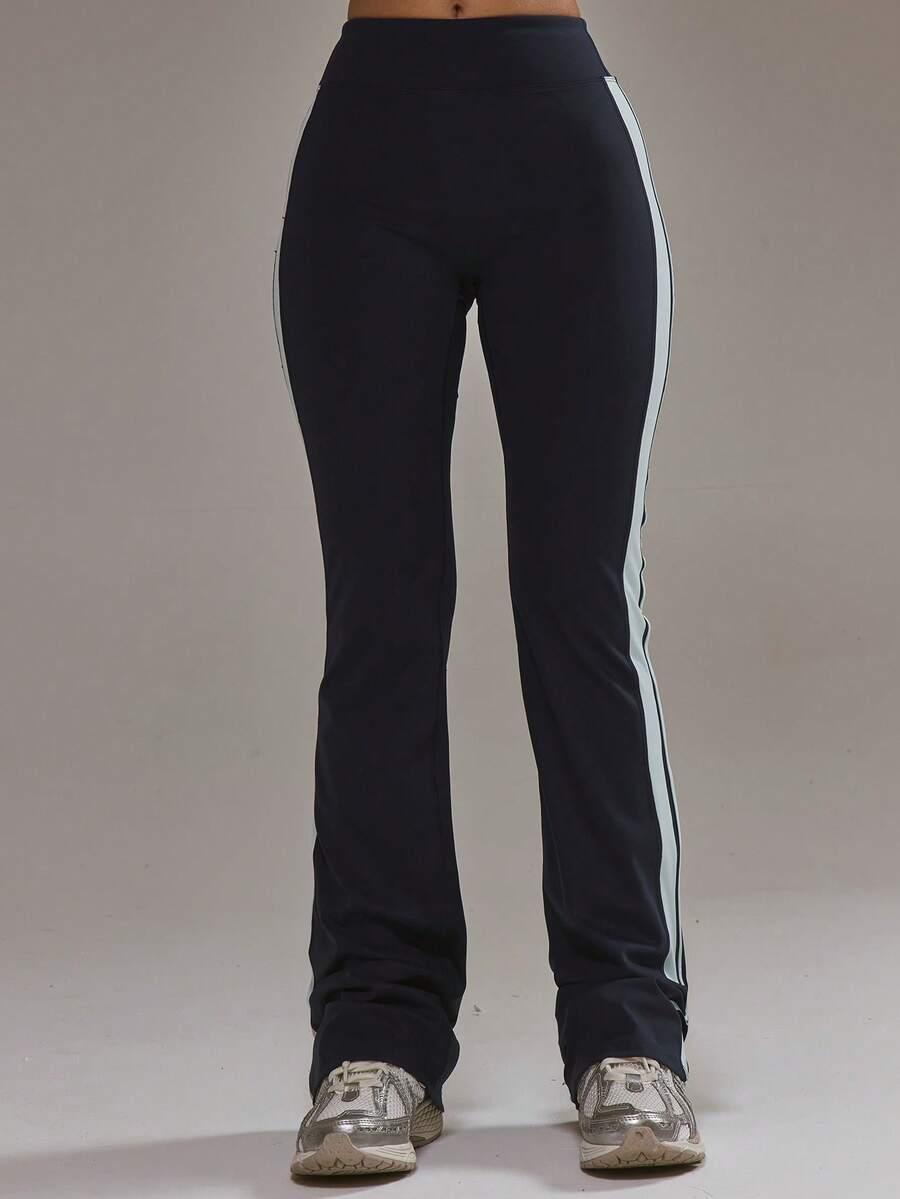 GRANATOWE LEGGINSY WYSOKI STAN
