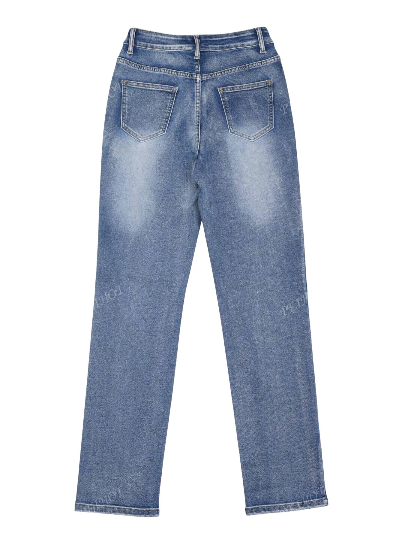 PROSTE SPODNIE JEANS