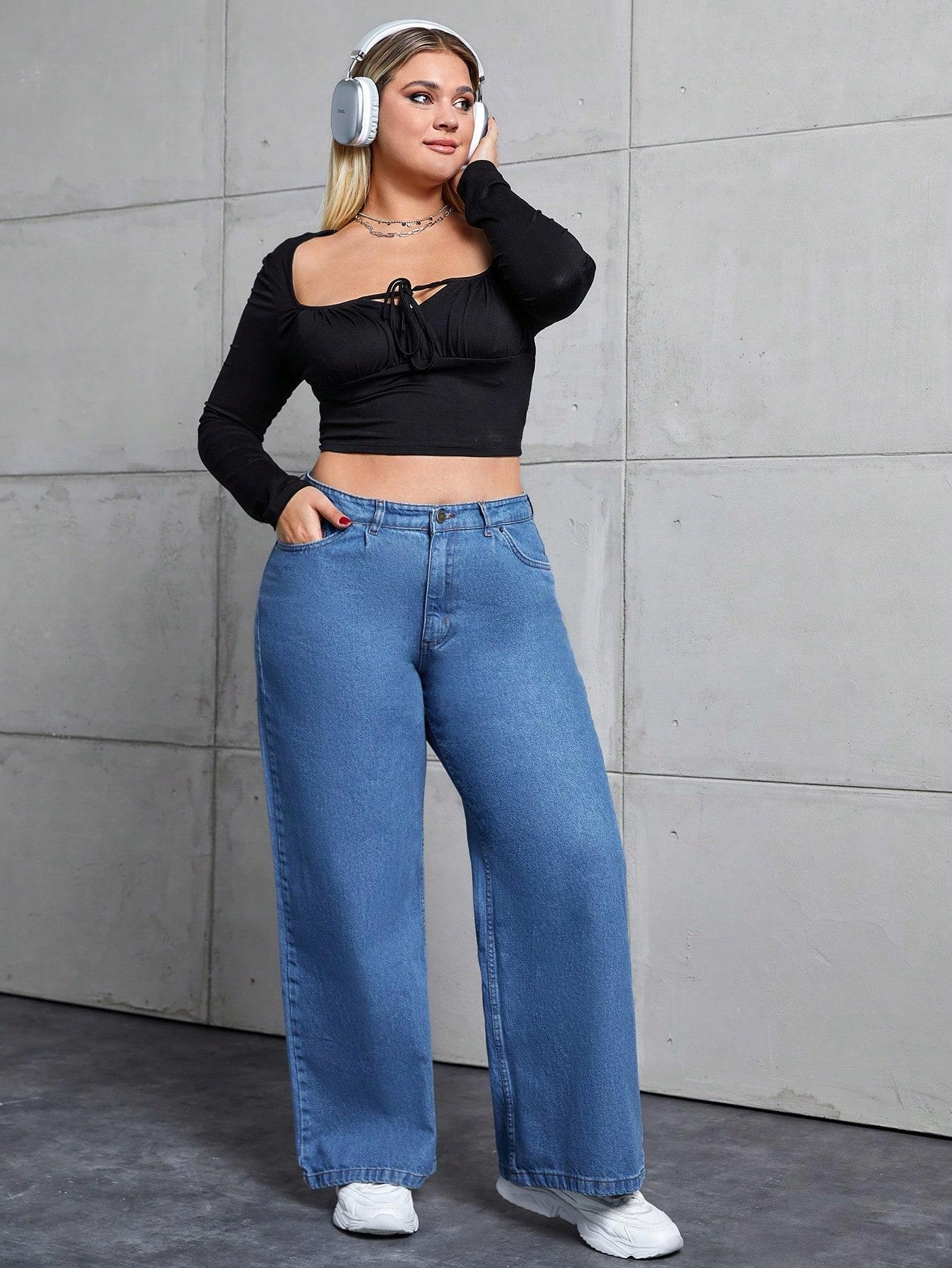 NIEBIESKIE SPODNIE JEANS