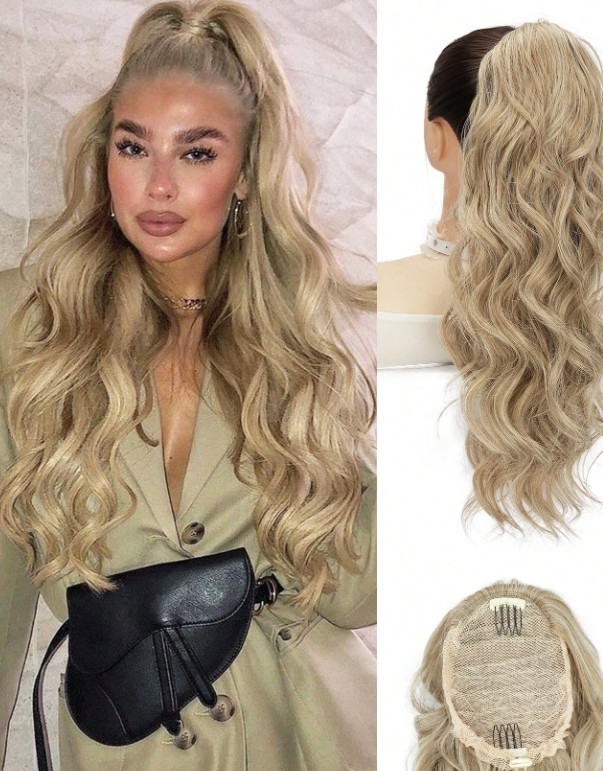 BLOND DOCZEPIANY KUCYK