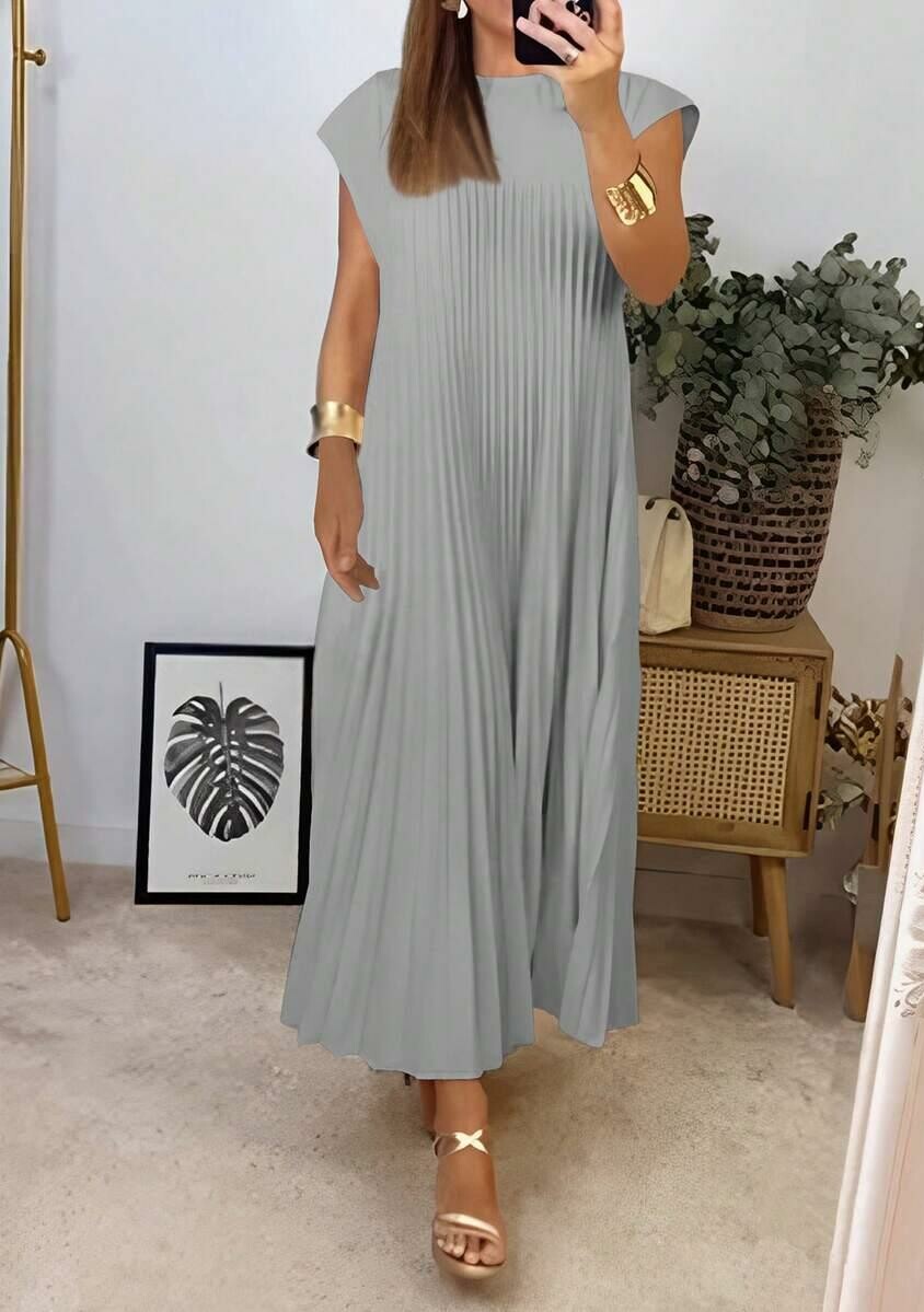 plisowana maxi sukienka