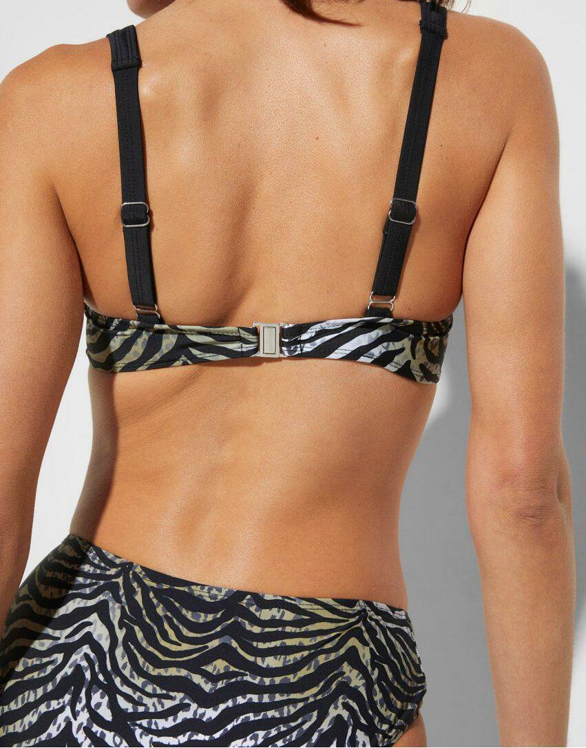 GÓRA OD BIKINI WZÓR ZEBRY