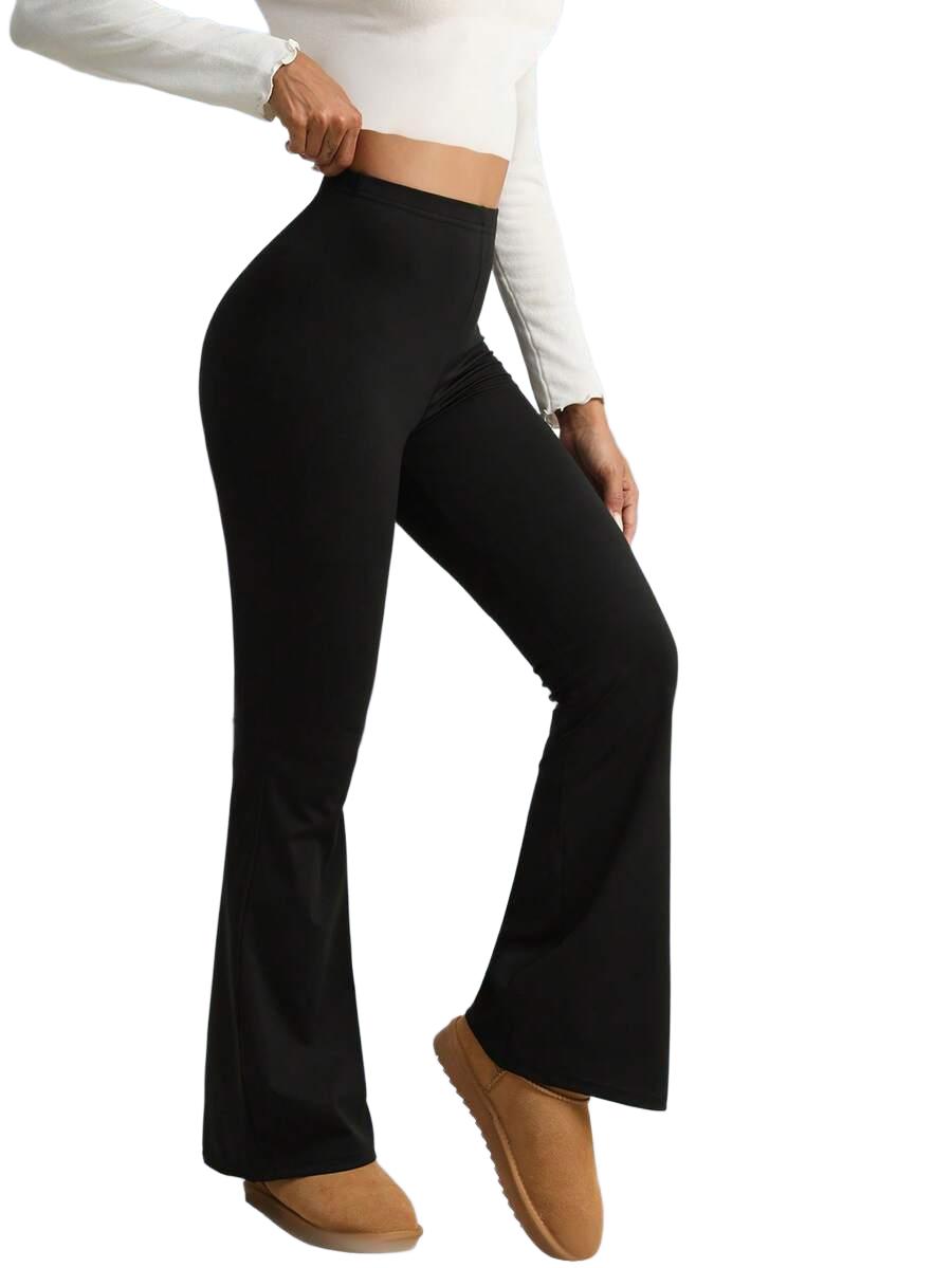 CZARNE LEGGINSY DZWONY