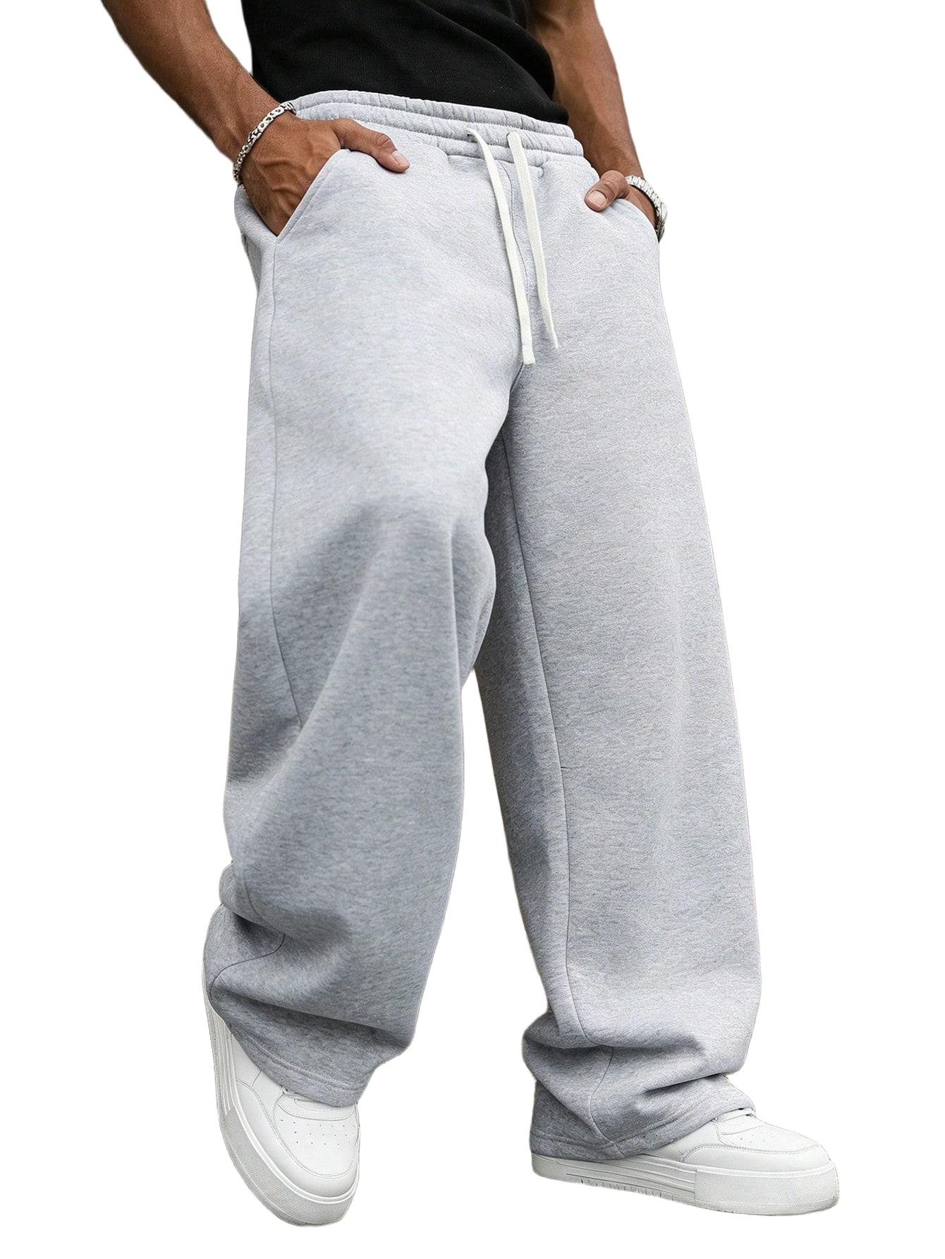 SPODNIE MĘSKIE DRESOWE PLUS SIZE DŁUGIE