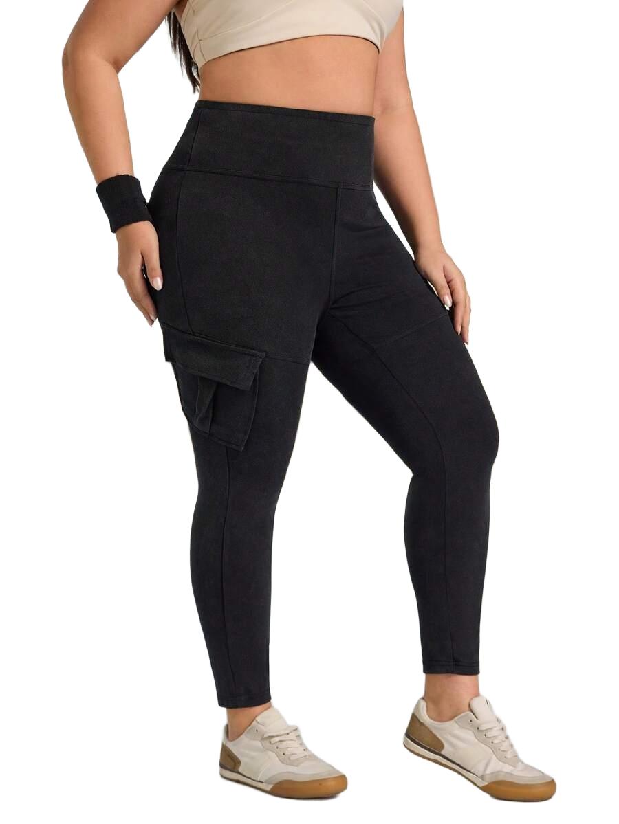 LEGGINSY DAMSKIE CZARNE