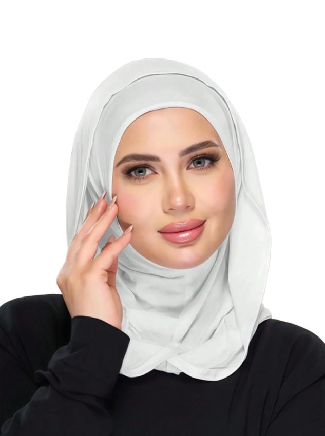 biały TURBAN NA GŁOWĘ