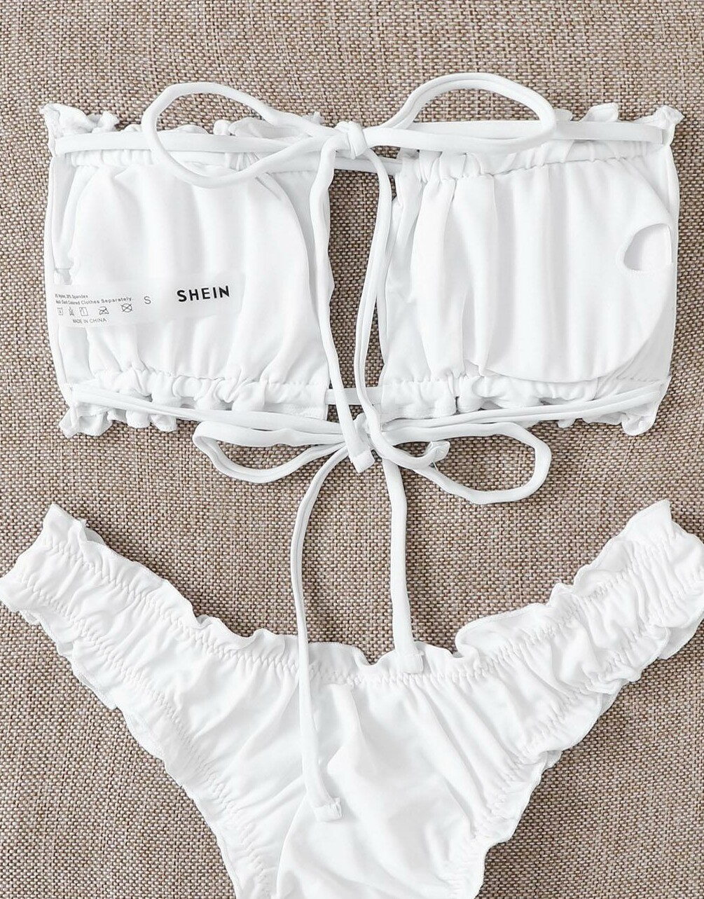 góra od bikini marszczenie