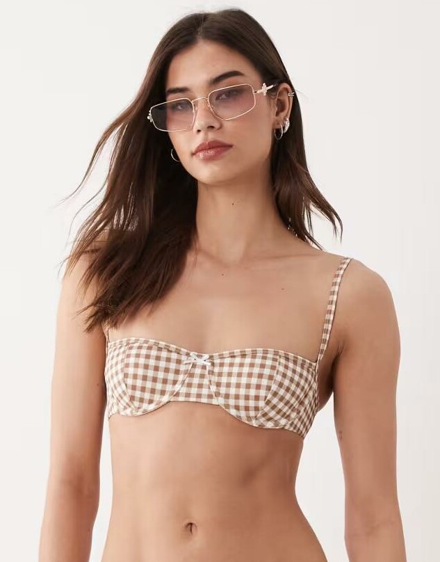 góra od bikini fiszbiny kratka