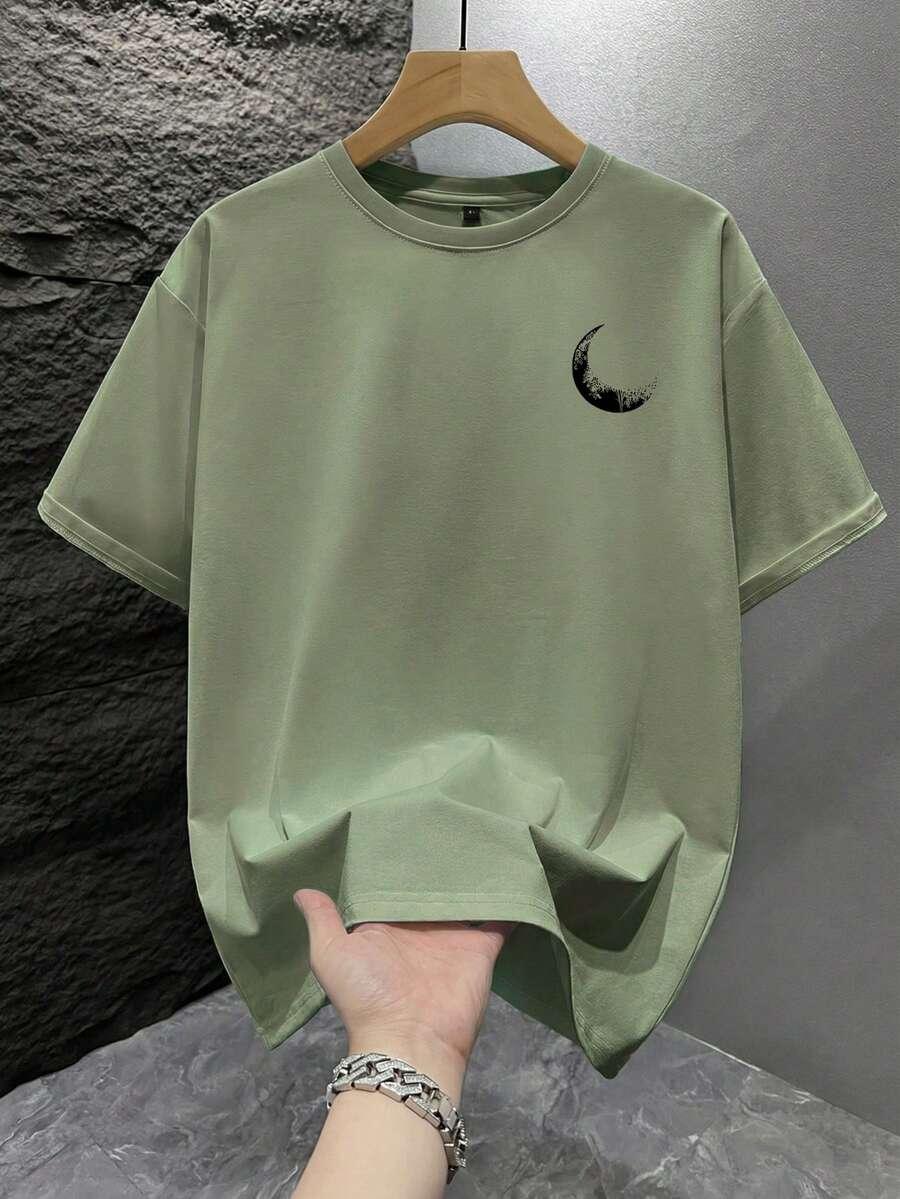 zielony t-shirt print