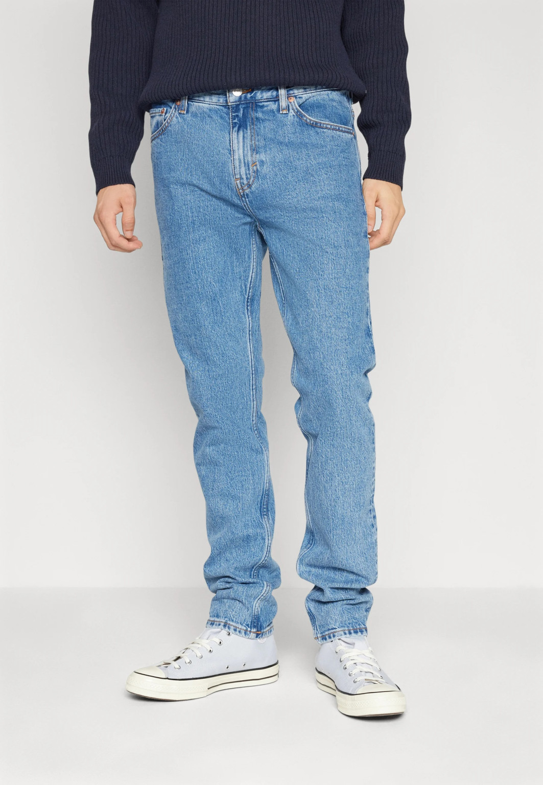 NIEBIESKIE SPODNIE SLIM JEANS