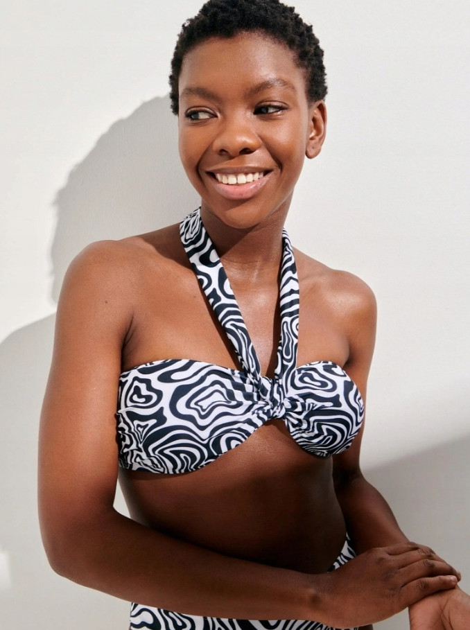 góra od bikini animal print